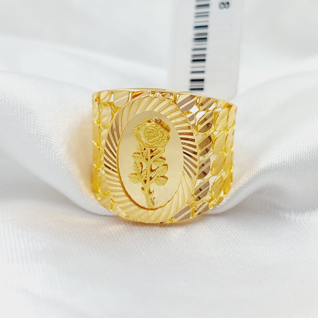 Ounce Ring  Made Of 21K Yellow Gold by Saeed Jewelry-28918