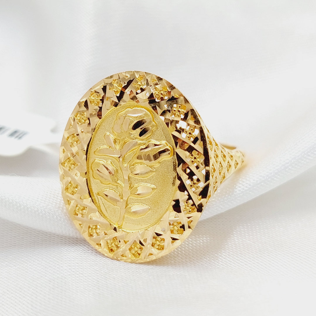 21K Gold Ounce Ring by Saeed Jewelry - Image 3