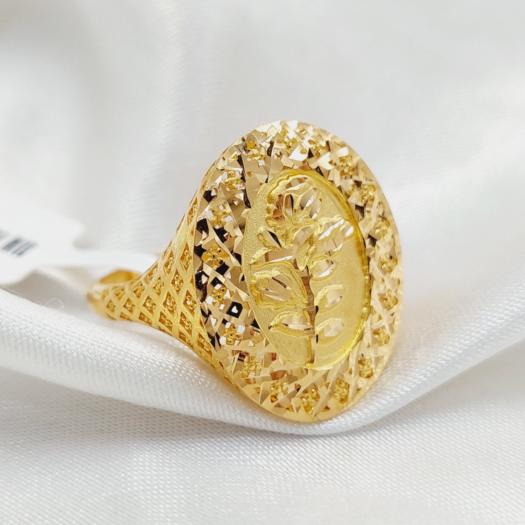 21K Gold Ounce Ring by Saeed Jewelry - Image 3