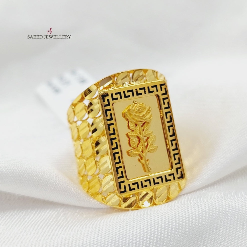 21K Gold Ounce Ring by Saeed Jewelry - Image 3