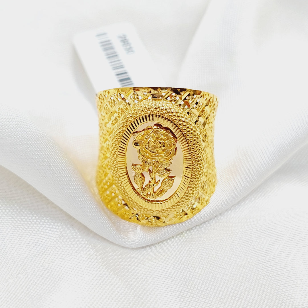 Ounce Ring  Made Of 21K Yellow Gold by Saeed Jewelry-29830