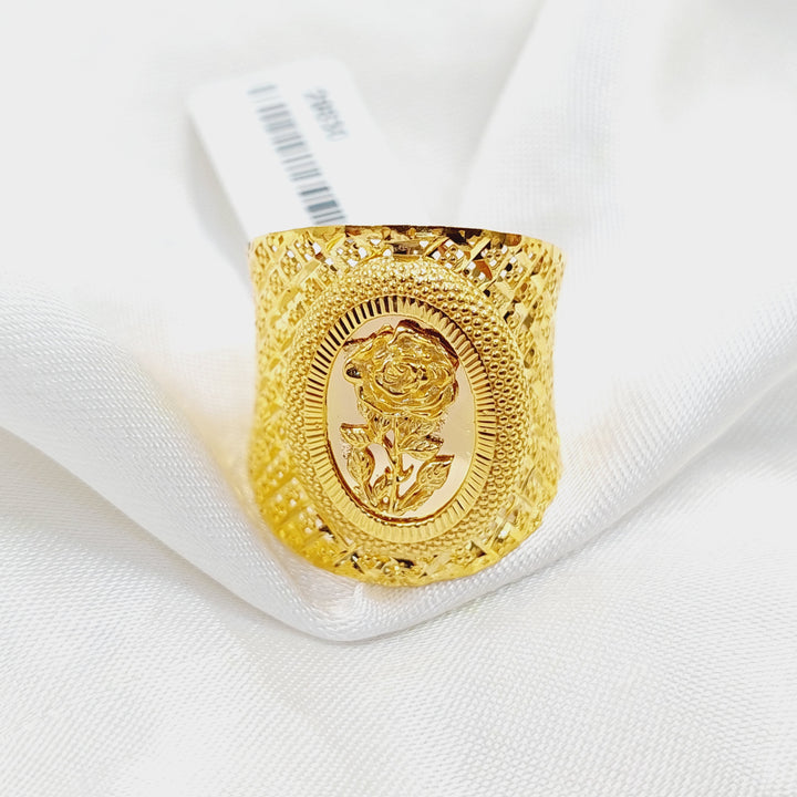 21K Gold Ounce Ring by Saeed Jewelry - Image 4