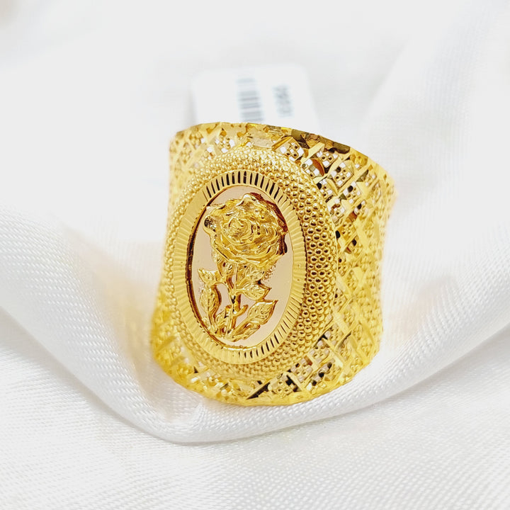 Ounce Ring  Made Of 21K Yellow Gold by Saeed Jewelry-29830