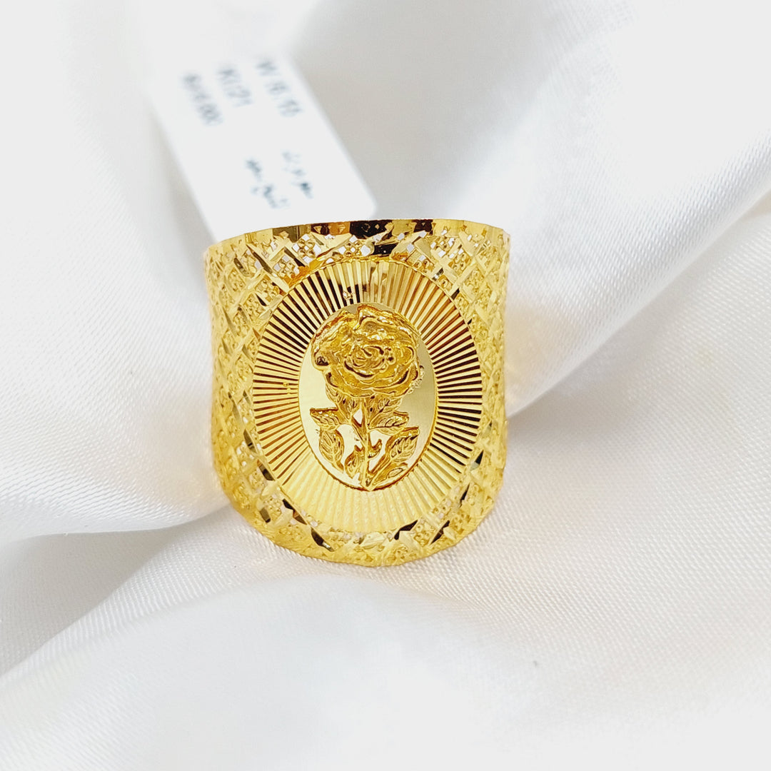 21K Gold Ounce Ring by Saeed Jewelry - Image 3