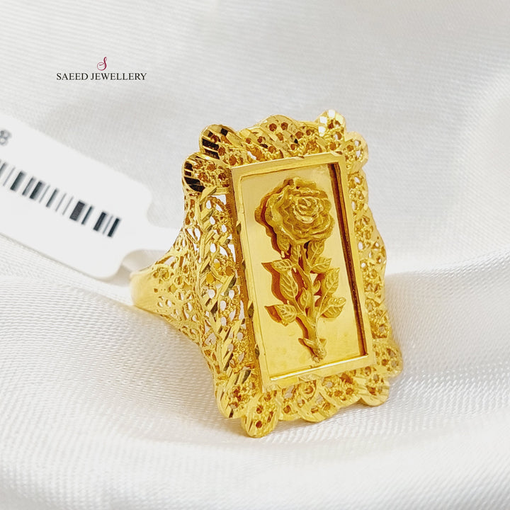 21K Gold Ounce Ring by Saeed Jewelry - Image 2