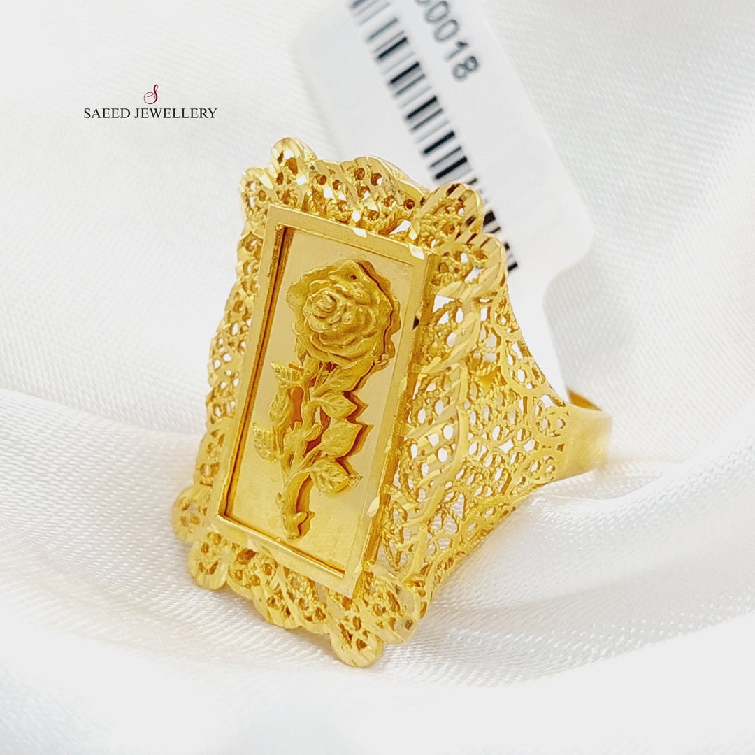 21K Gold Ounce Ring by Saeed Jewelry - Image 3