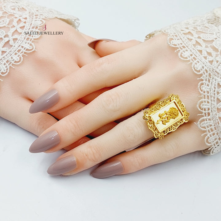 21K Gold Ounce Ring by Saeed Jewelry - Image 5