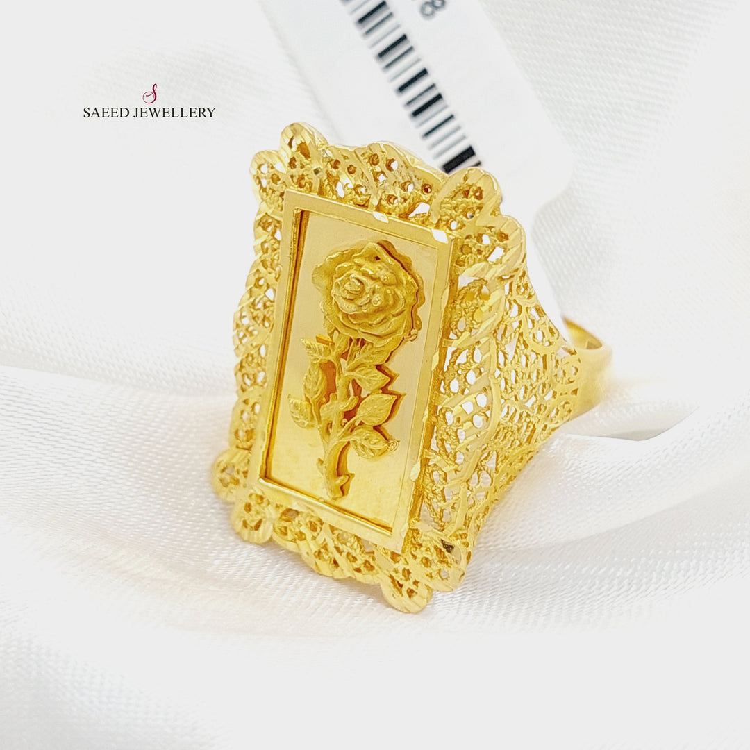 21K Gold Ounce Ring by Saeed Jewelry - Image 1