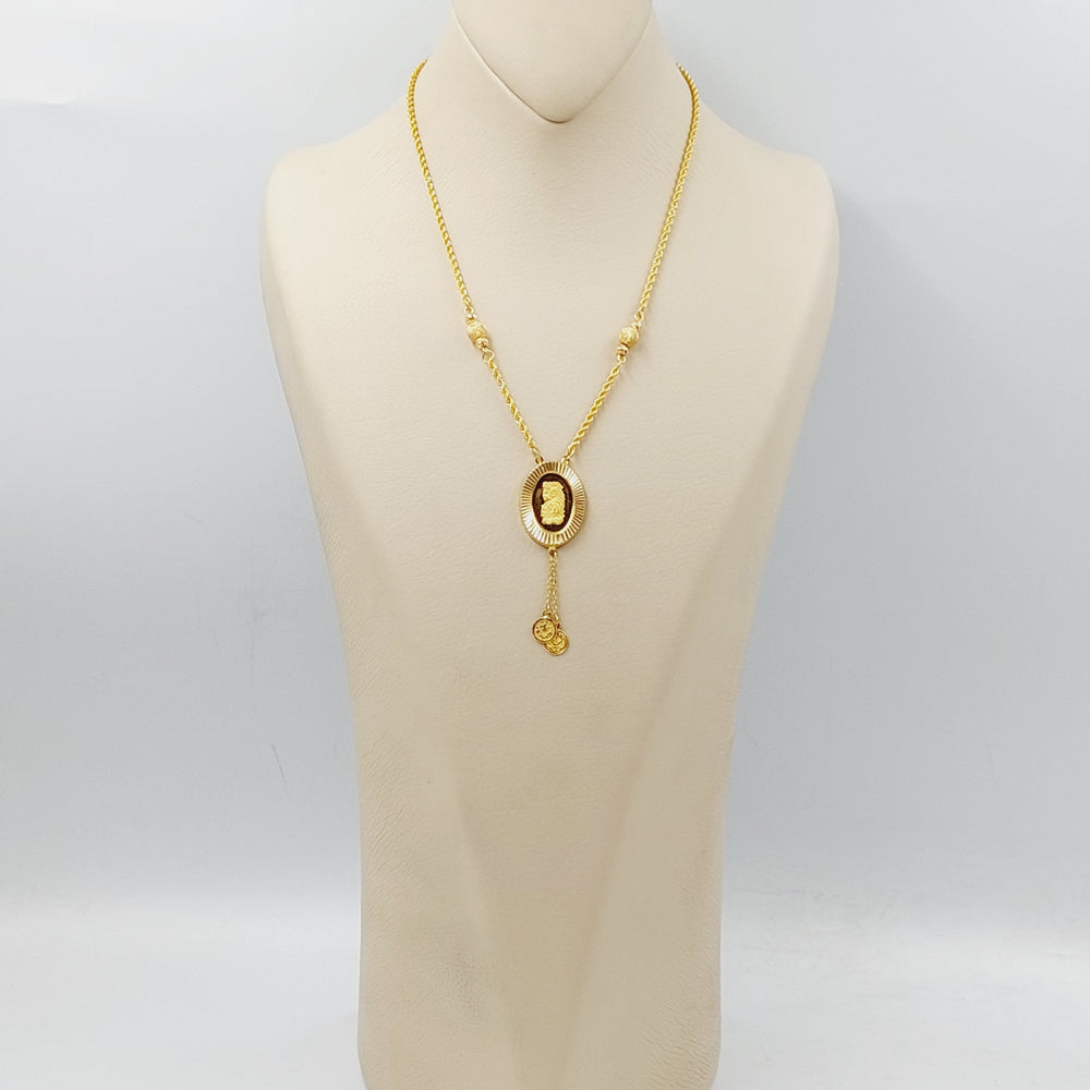 21K Gold Ounce Rope Necklace by Saeed Jewelry - Image 2