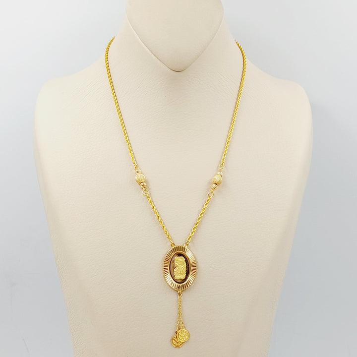 21K Gold Ounce Rope Necklace by Saeed Jewelry - Image 3