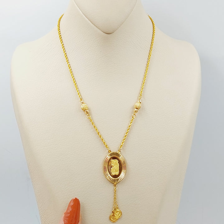 21K Gold Ounce Rope Necklace by Saeed Jewelry - Image 1