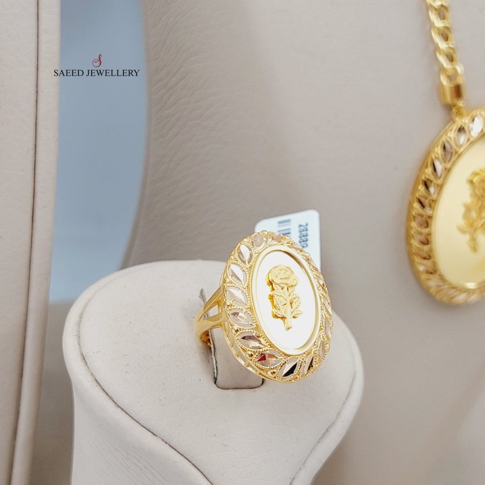 Ounce Set  Made Of 21K Yellow Gold by Saeed Jewelry-29117
