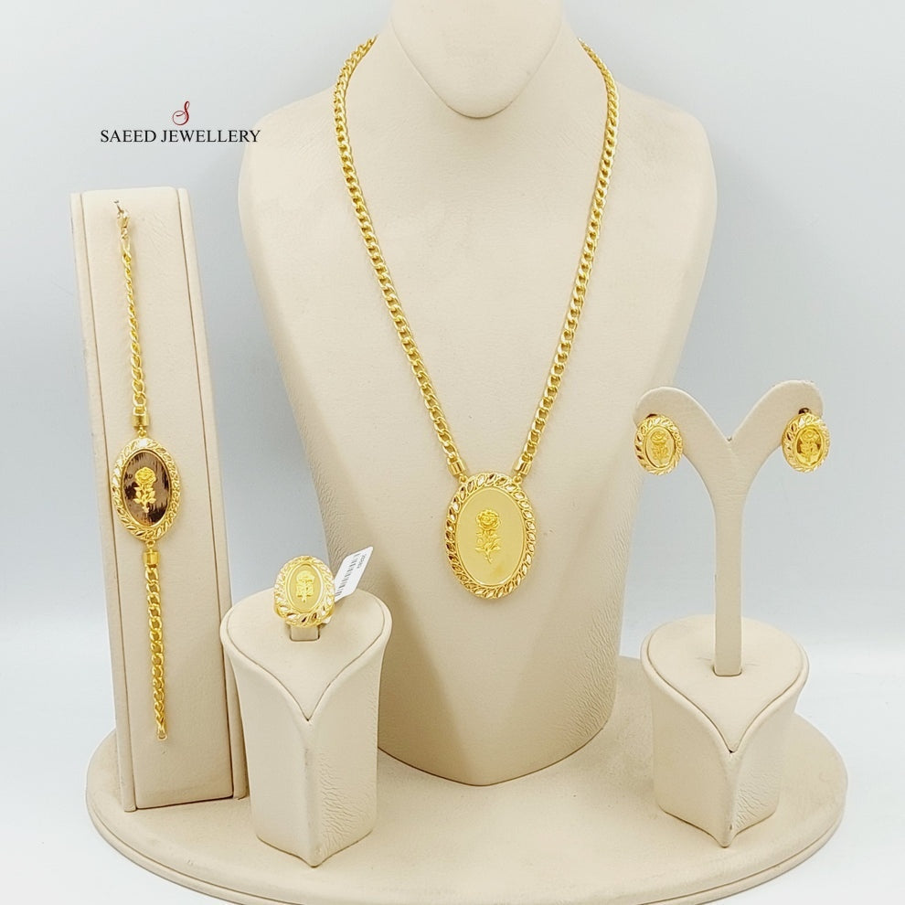 21K Gold Ounce Set by Saeed Jewelry - Image 1