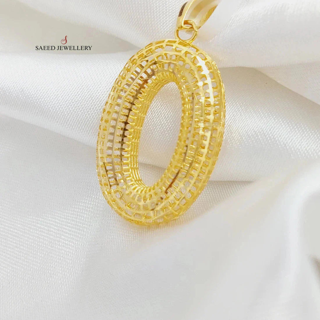 Oval Pendant  Made Of 21K Yellow Gold by Saeed Jewelry-29098