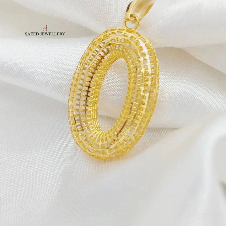 Oval Pendant  Made Of 21K Yellow Gold by Saeed Jewelry-29098