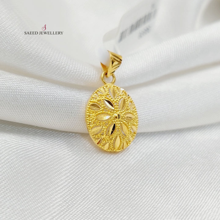 Oval Pendant  Made Of 21K Yellow Gold by Saeed Jewelry-30370