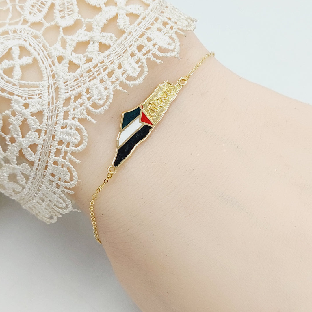 18K Gold Palestine Bracelet by Saeed Jewelry - Image 2