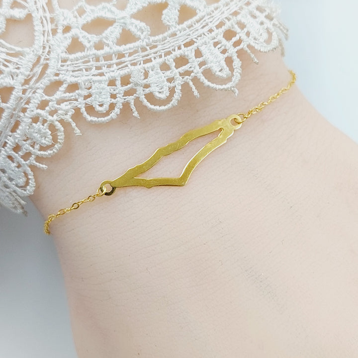 18K Gold Palestine Bracelet by Saeed Jewelry - Image 2