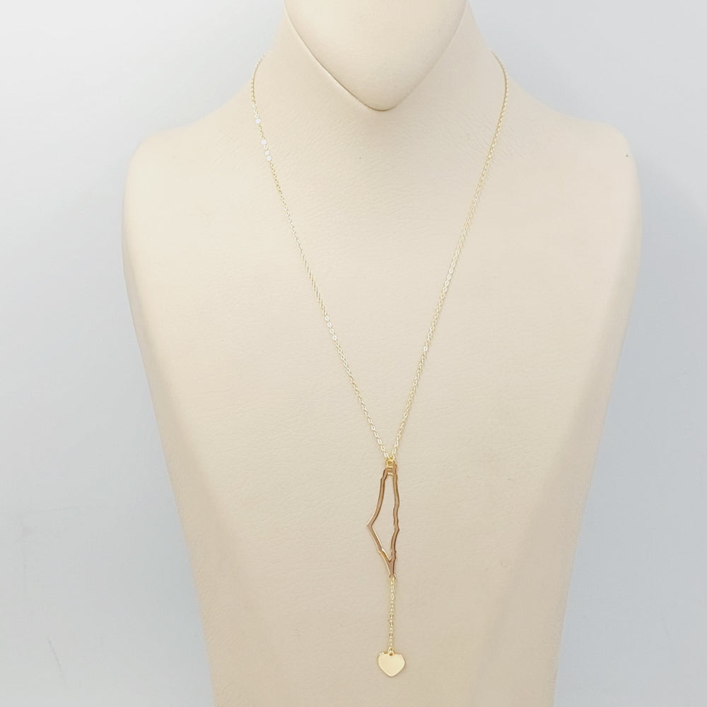 Palestine Necklace Made Of 18K Yellow Gold by Saeed Jewelry-28072