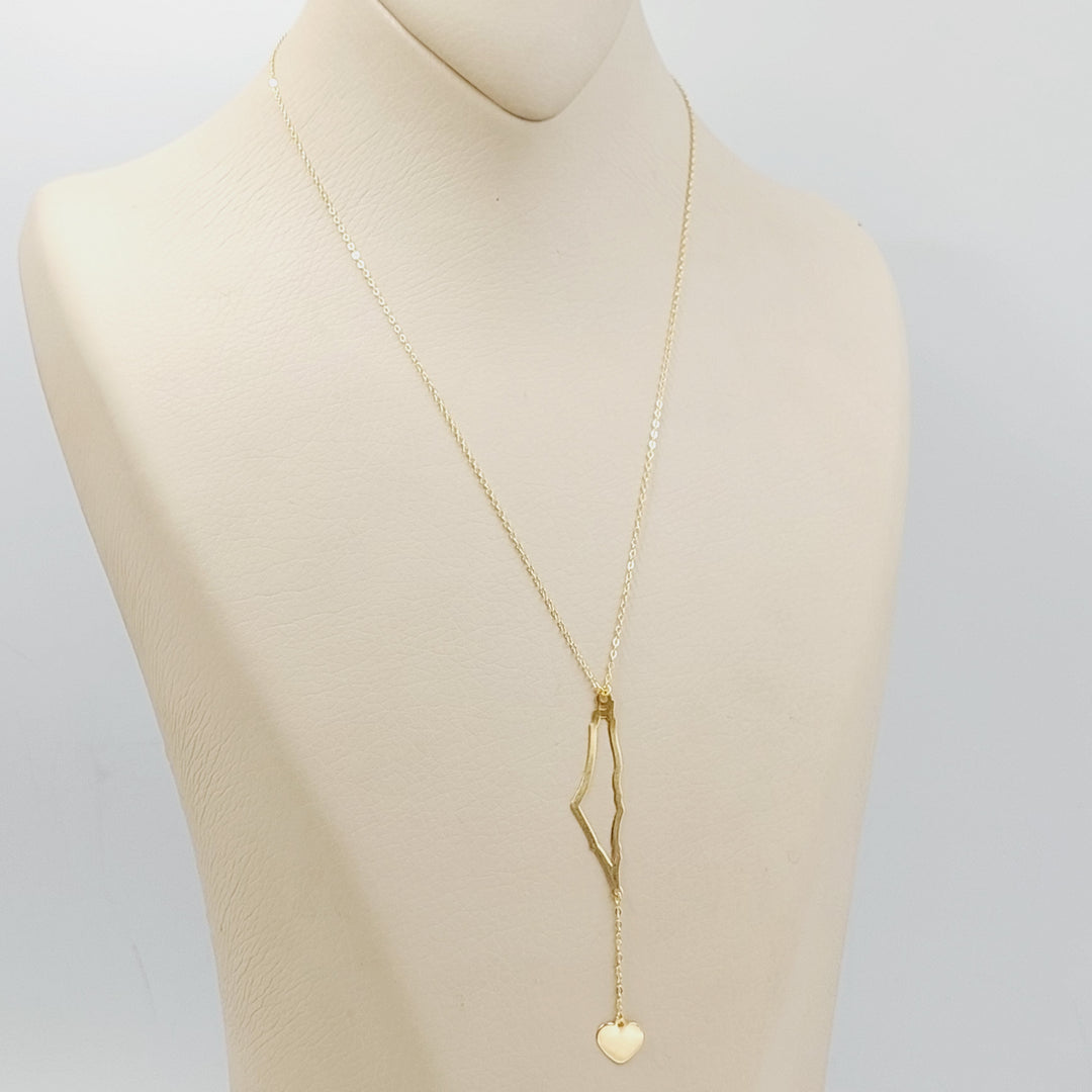 18K Gold Palestine Necklace by Saeed Jewelry - Image 13