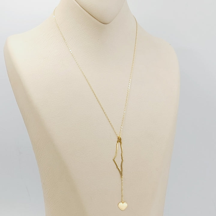 18K Gold Palestine Necklace by Saeed Jewelry - Image 5