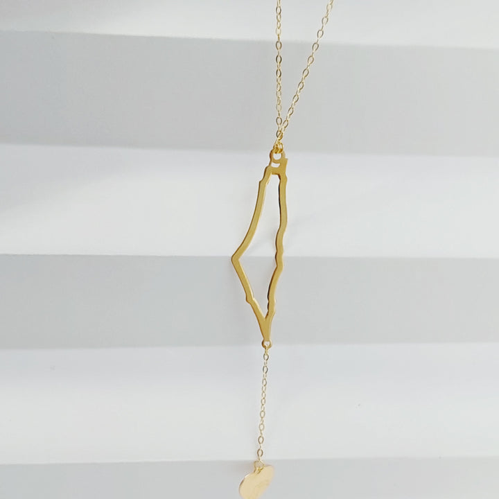 18K Gold Palestine Necklace by Saeed Jewelry - Image 6