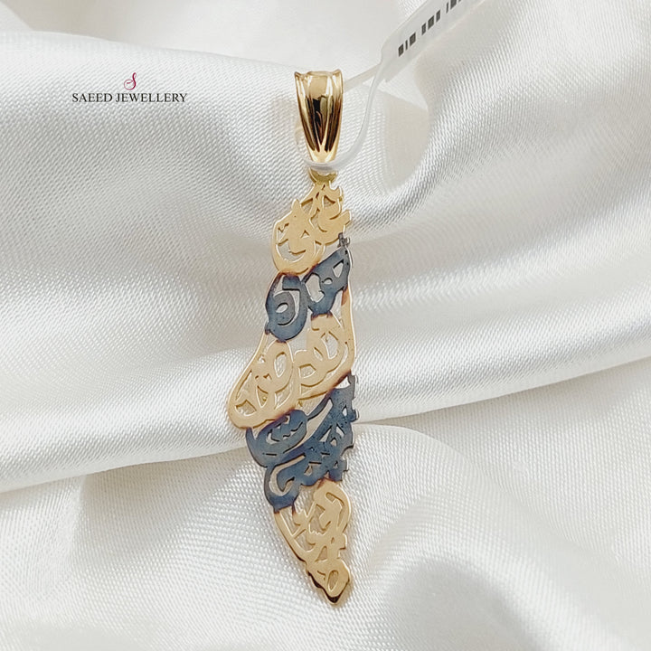 Palestine Pendant  Made Of 18K Yellow Gold by Saeed Jewelry-29797