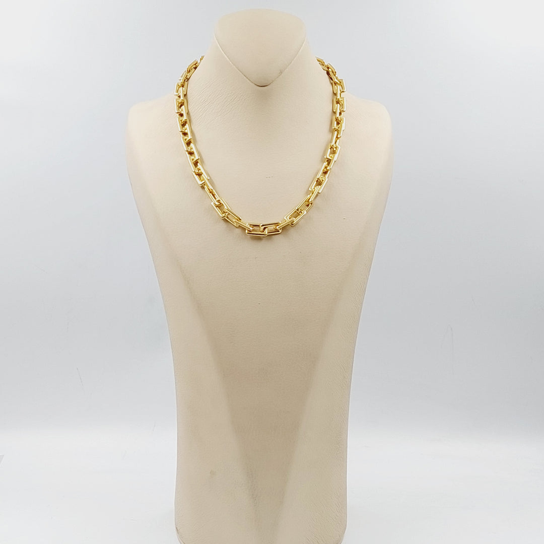 Paperclip Necklace 45cm Made Of 18K Yellow Gold by Saeed Jewelry-29678