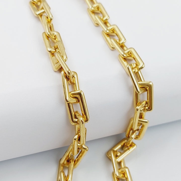 Paperclip Necklace 45cm Made Of 18K Yellow Gold by Saeed Jewelry-29678