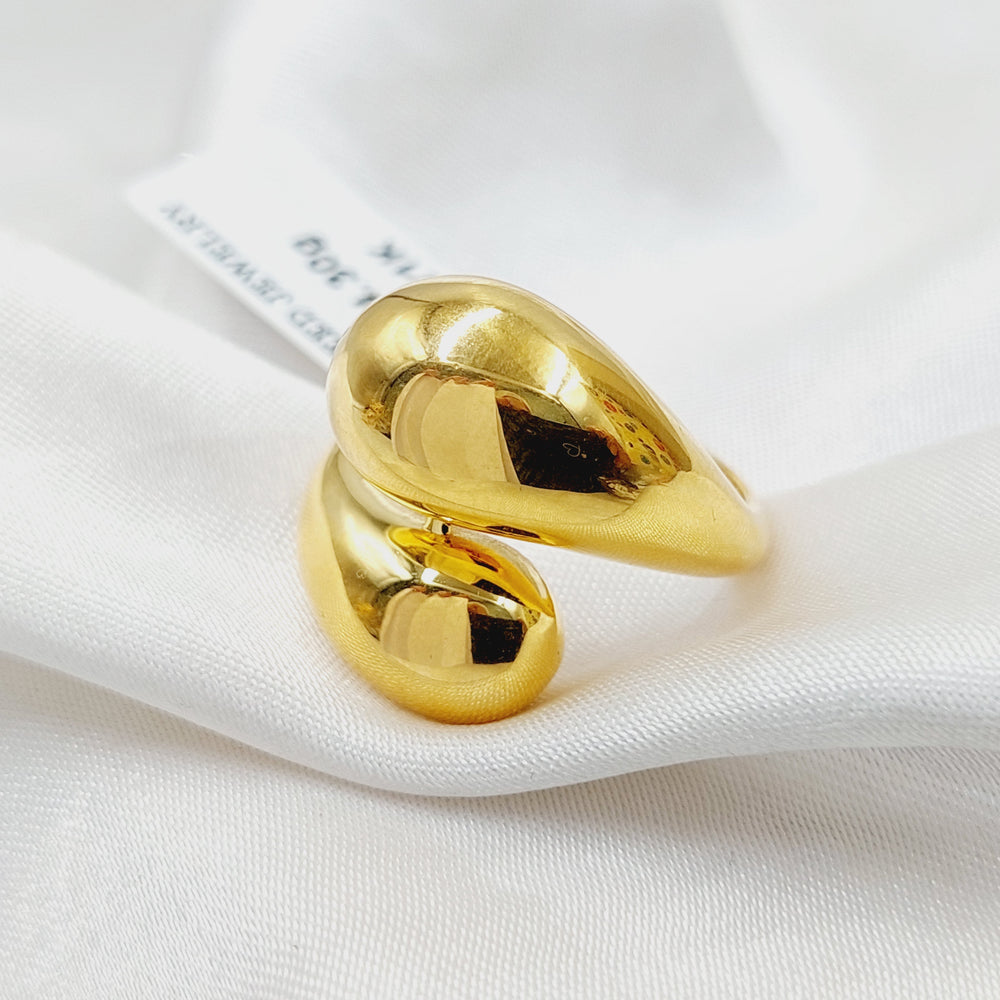 21K Gold Plain Belt Ring by Saeed Jewelry - Image 2