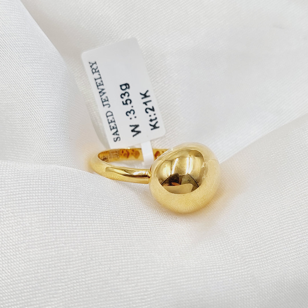 Plain Belt Ring  Made of 21K Yellow Gold by Saeed Jewelry-30828