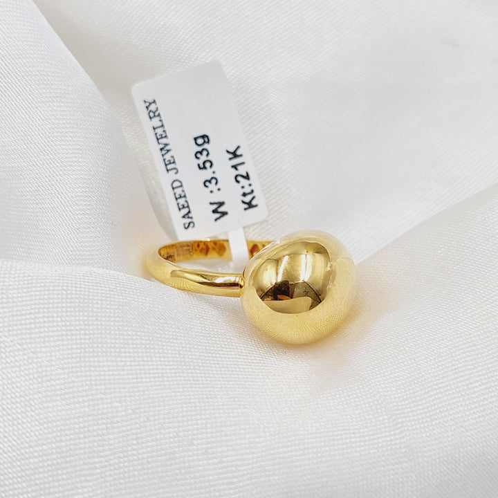 Plain Belt Ring  Made of 21K Yellow Gold by Saeed Jewelry-30828