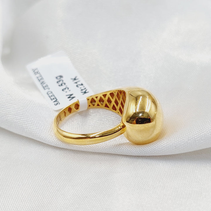 Plain Belt Ring  Made of 21K Yellow Gold by Saeed Jewelry-30828