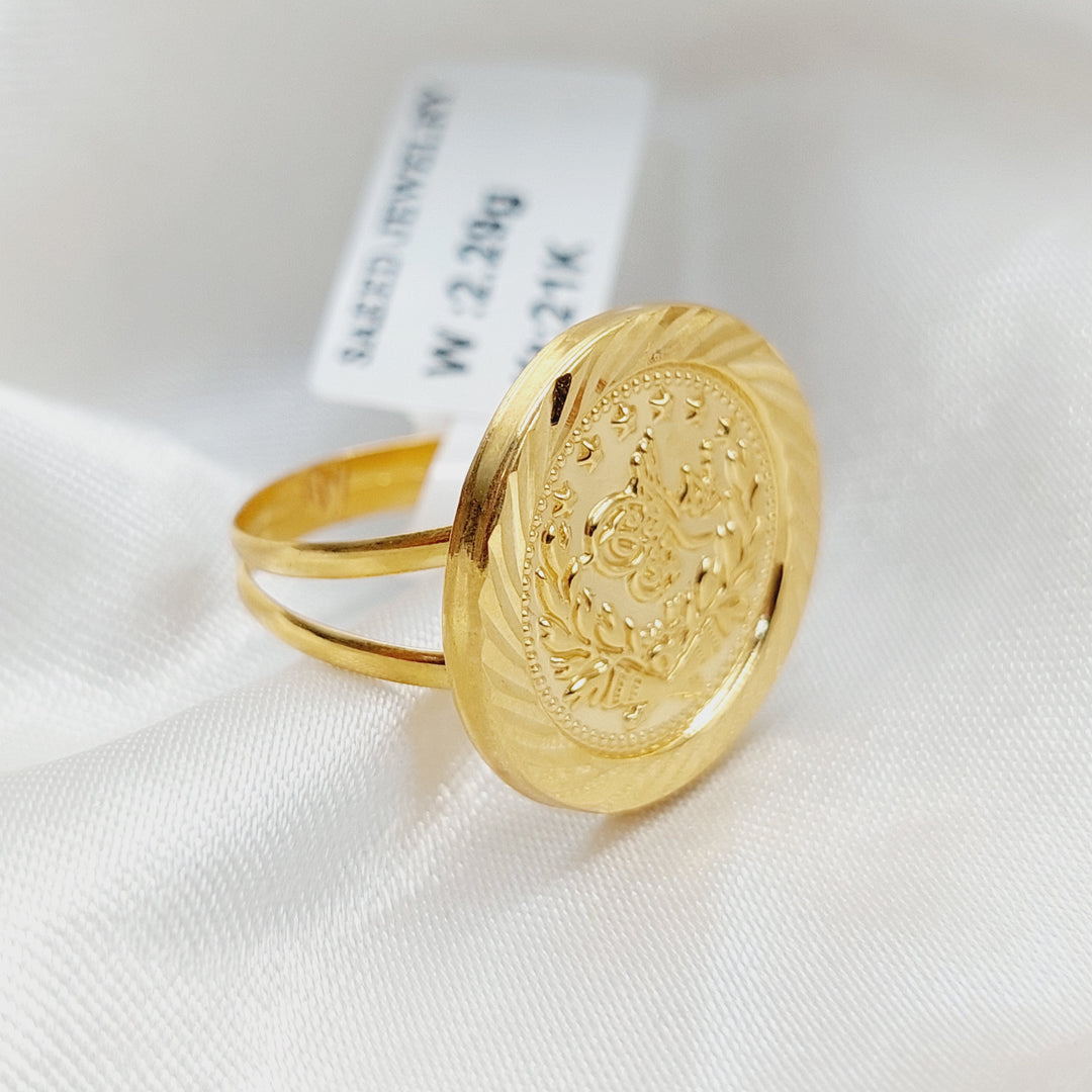 21K Gold Print Rashadi Ring by Saeed Jewelry - Image 3