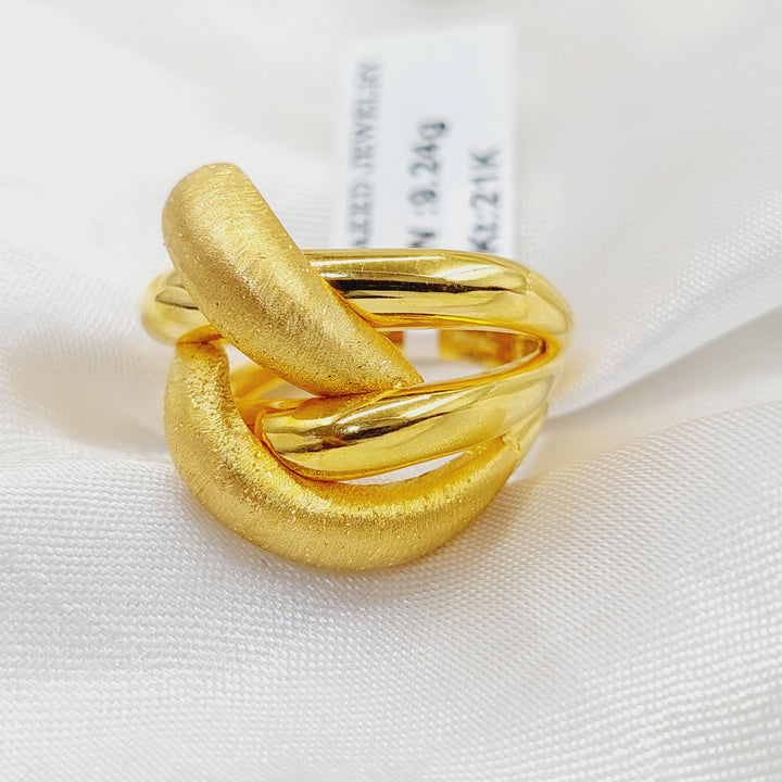 21K Gold Pyramid Ring by Saeed Jewelry - Image 3