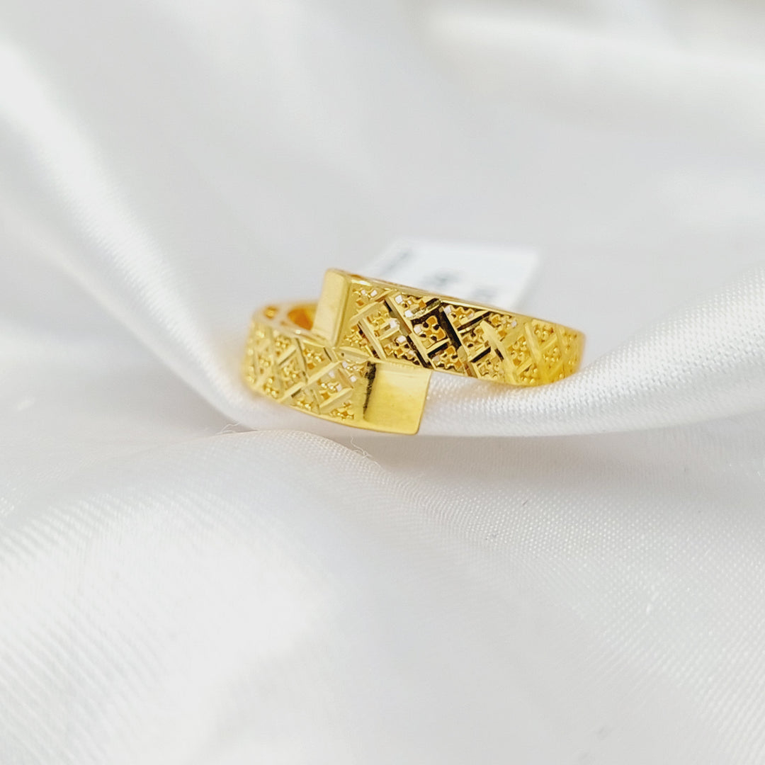21K Gold Pyramid Ring by Saeed Jewelry - Image 3
