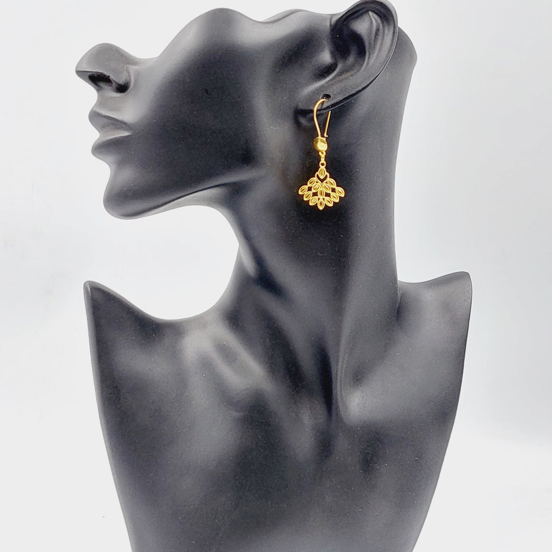 18K Gold Queen Earrings by Saeed Jewelry - Image 3