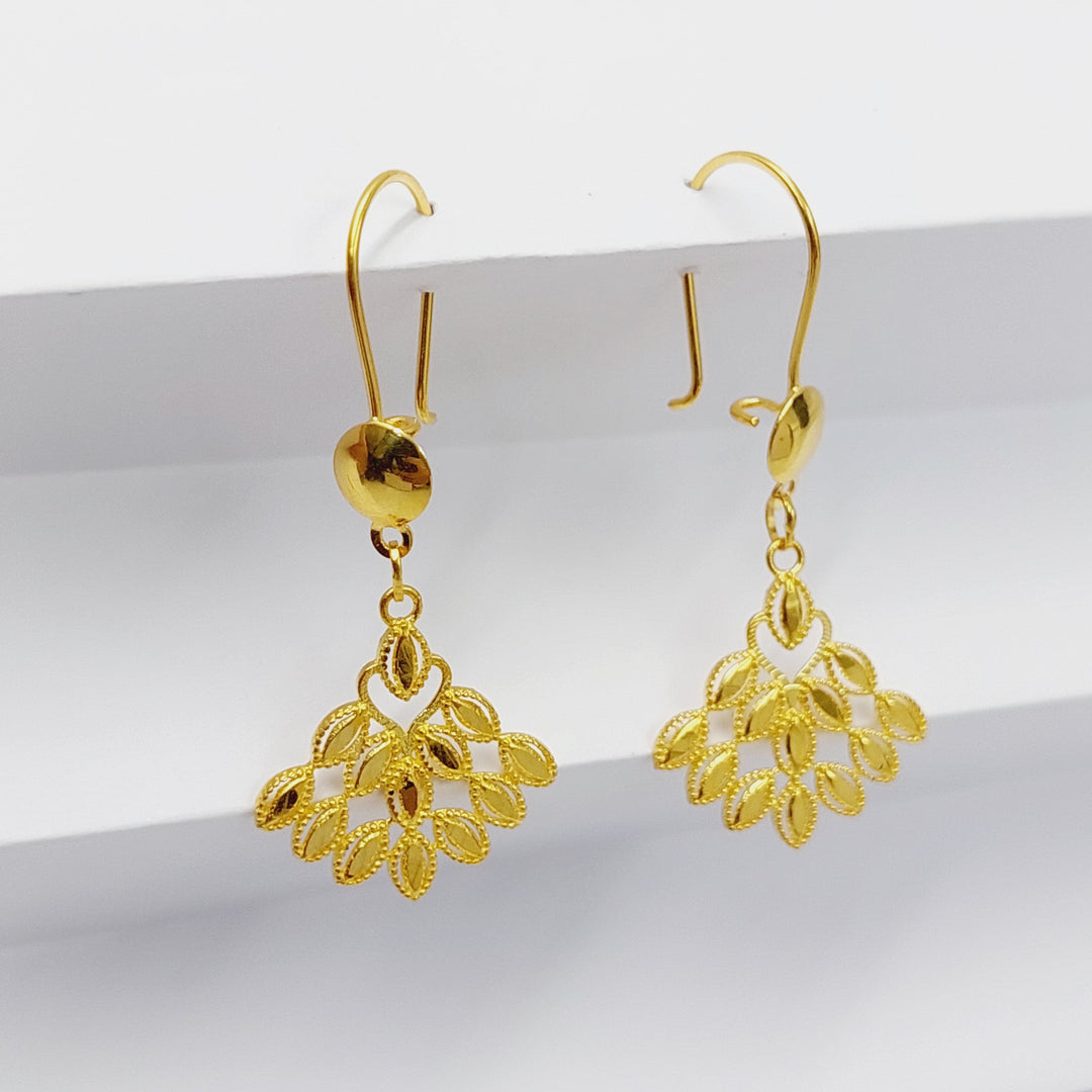 18K Gold Queen Earrings by Saeed Jewelry - Image 7