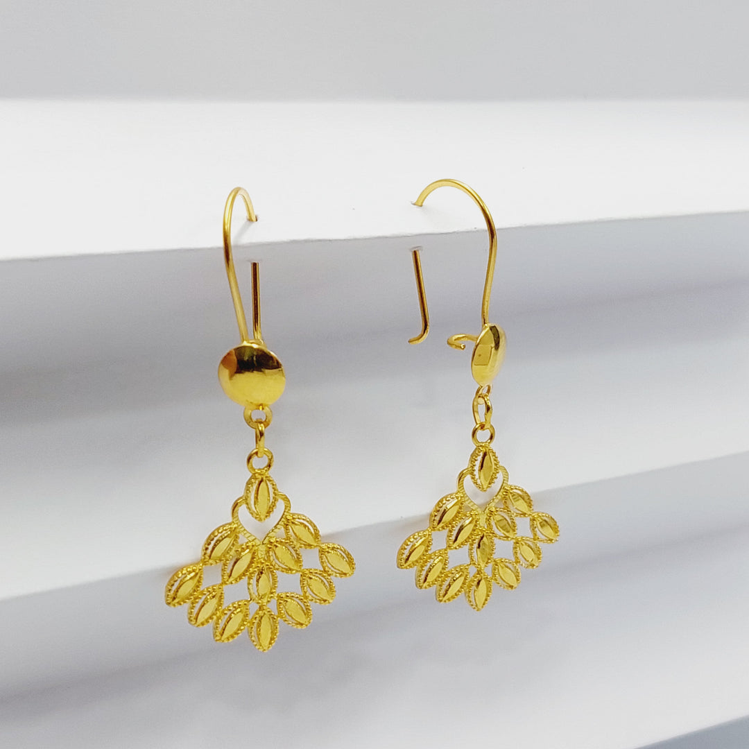 18K Gold Queen Earrings by Saeed Jewelry - Image 1