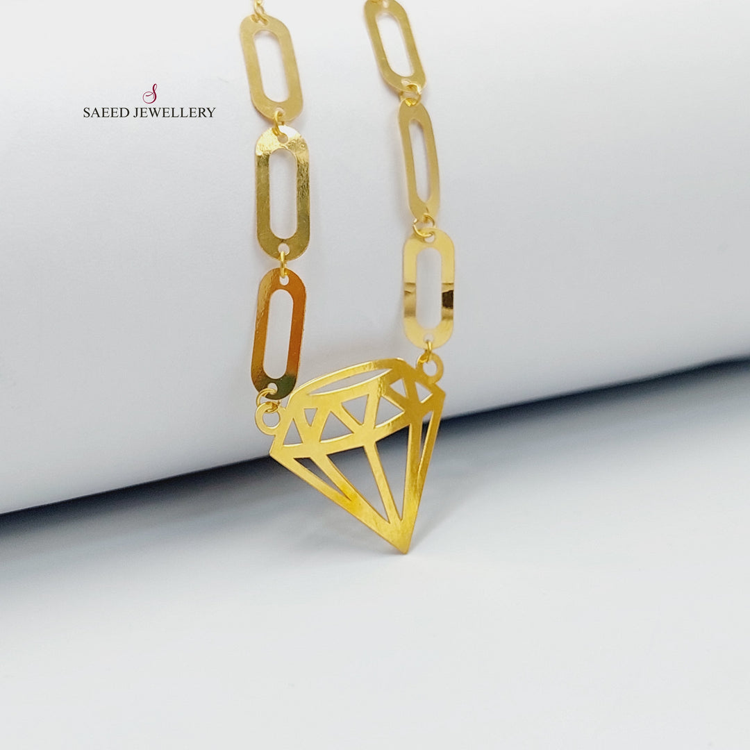 18K Gold Queen Necklace by Saeed Jewelry - Image 3