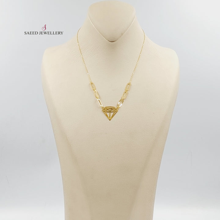 18K Gold Queen Necklace by Saeed Jewelry - Image 4