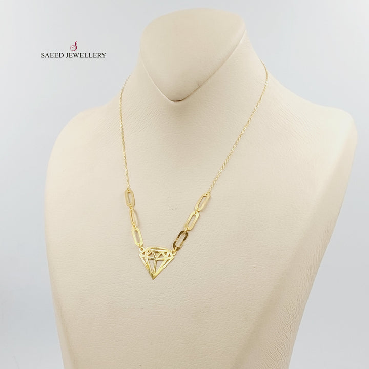 18K Gold Queen Necklace by Saeed Jewelry - Image 5
