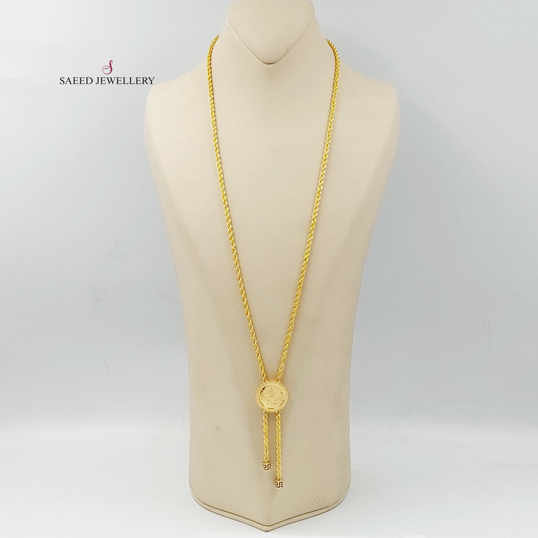 Rashadi Balls Necklace  Made Of 21K Yellow Gold  <br>Bracelet Length: <strong> 19cm </strong> by Saeed Jewelry-29376