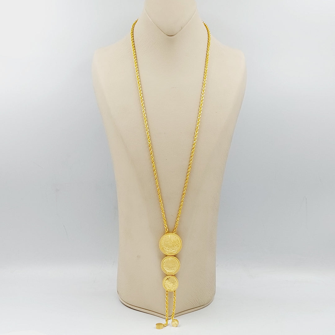 21K Gold Rashadi Balls Necklace by Saeed Jewelry - Image 1