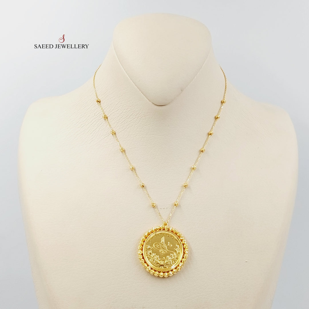 21K Gold Rashadi Balls Necklace by Saeed Jewelry - Image 1