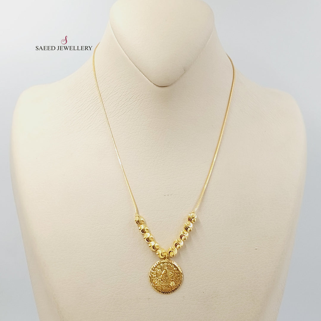 Rashadi Balls Necklace  Made Of 21K Yellow Gold by Saeed Jewelry-29720