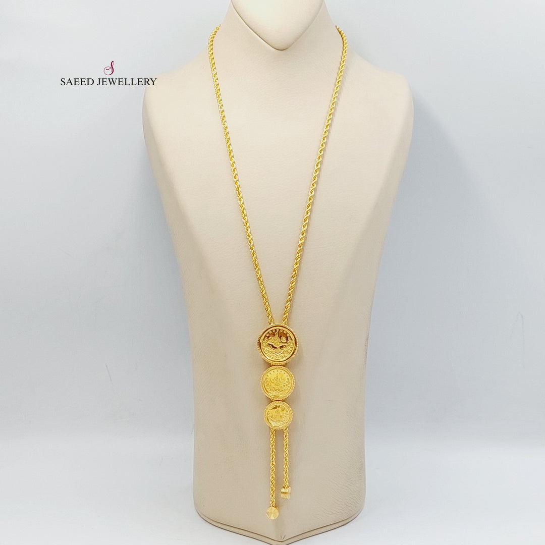 21K Gold Rashadi Balls Necklace by Saeed Jewelry - Image 1