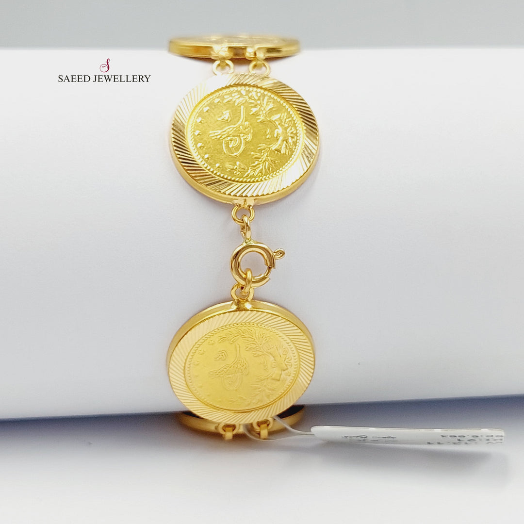 21K Gold Rashadi Bracelet by Saeed Jewelry - Image 3