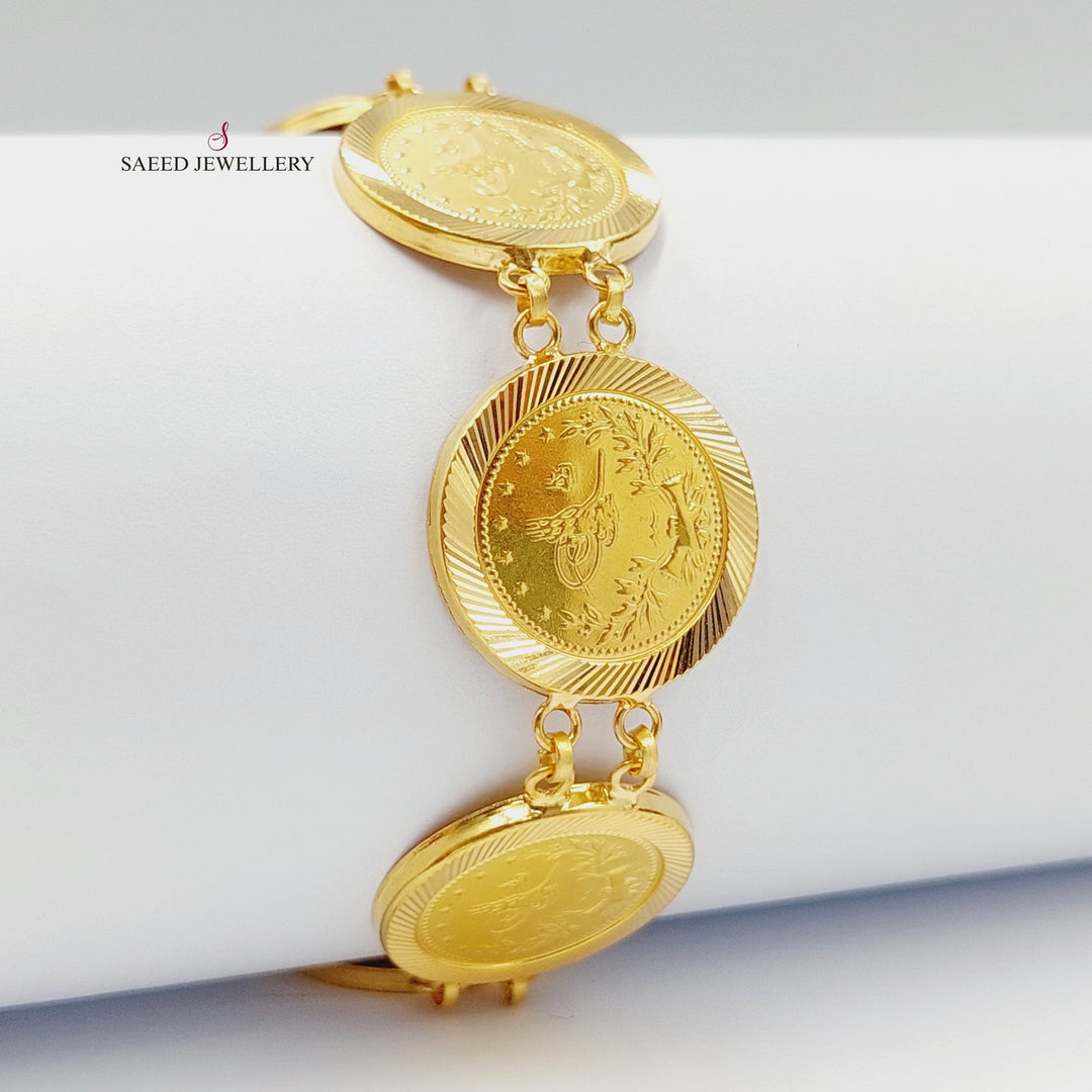 21K Gold Rashadi Bracelet by Saeed Jewelry - Image 5