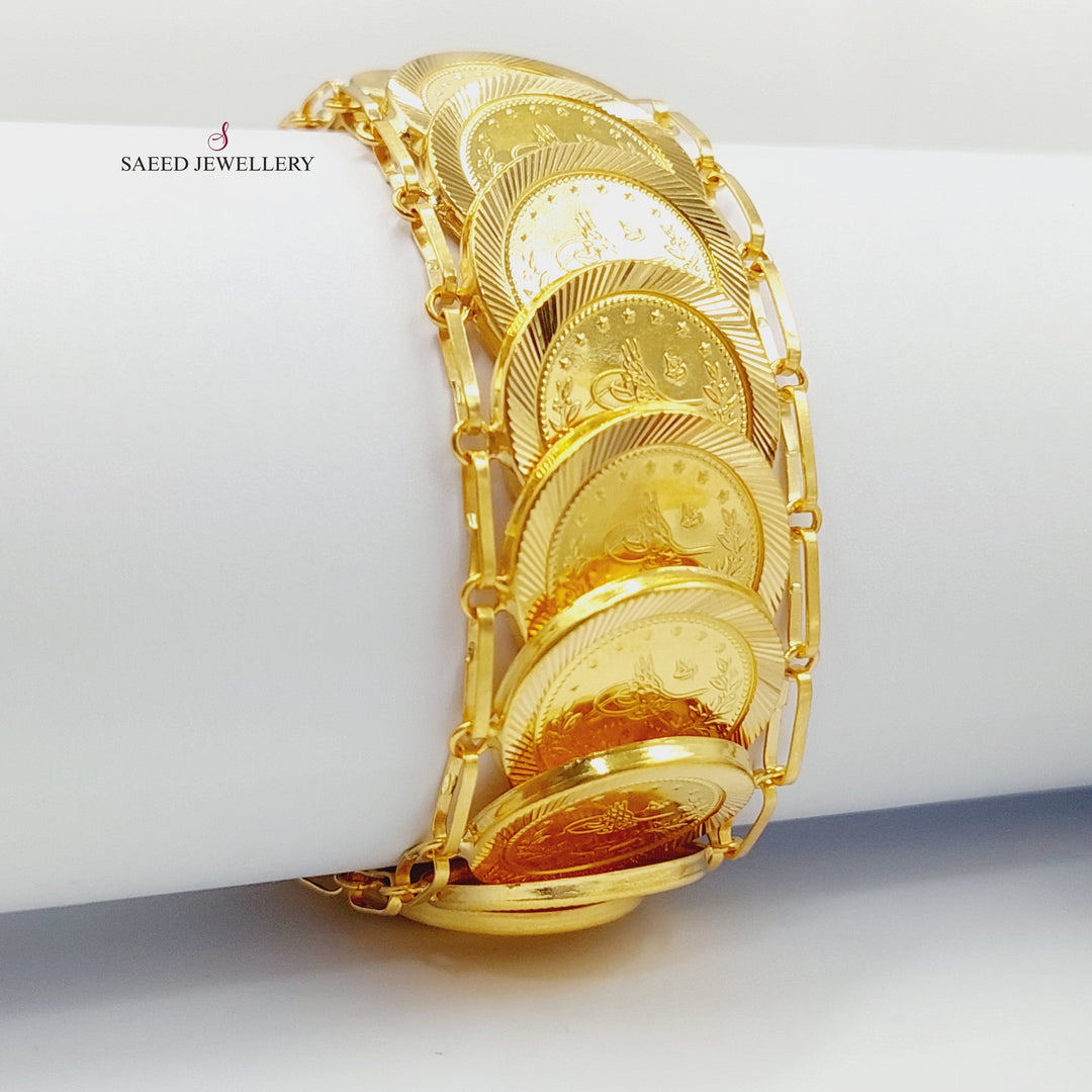 Rashadi Bracelet Made Of 21K Yellow Gold by Saeed Jewelry-27934